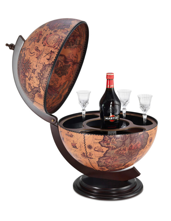 Sfera Small desk top bar globe - ebony, product photo